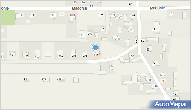 Magonie, Magonie, 30b, mapa Magonie