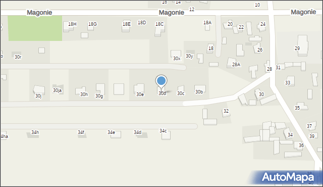 Magonie, Magonie, 30d, mapa Magonie
