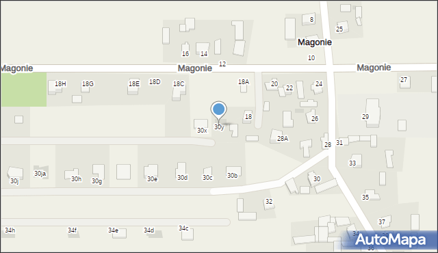 Magonie, Magonie, 30y, mapa Magonie