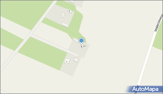 Majaczewice, Majaczewice, 6, mapa Majaczewice