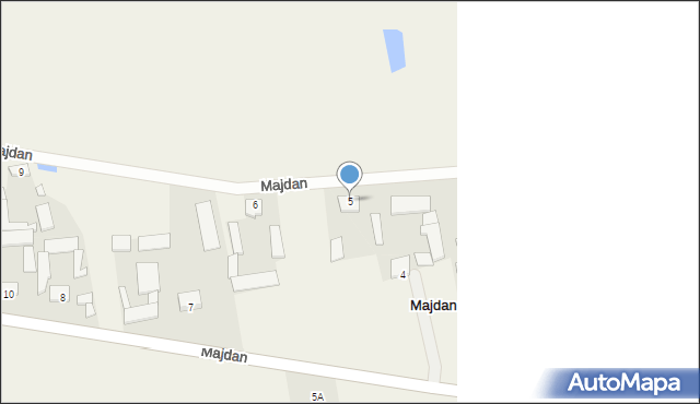 Majdan, Majdan, 5, mapa Majdan