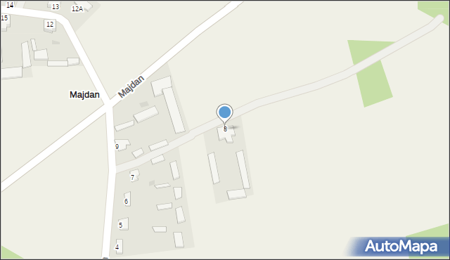 Majdan, Majdan, 8, mapa Majdan