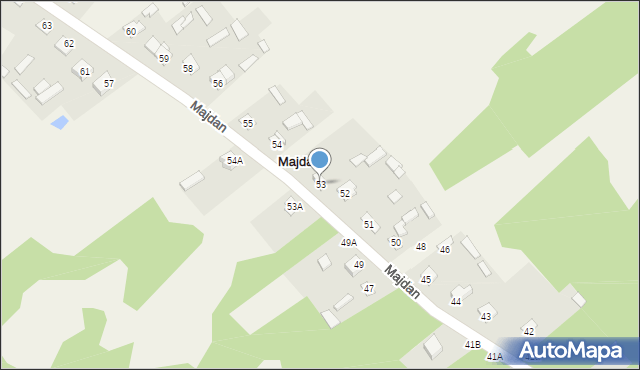 Majdan, Majdan, 53, mapa Majdan