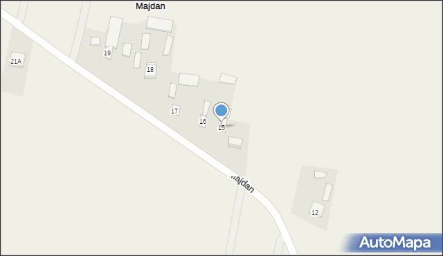 Majdan, Majdan, 15, mapa Majdan