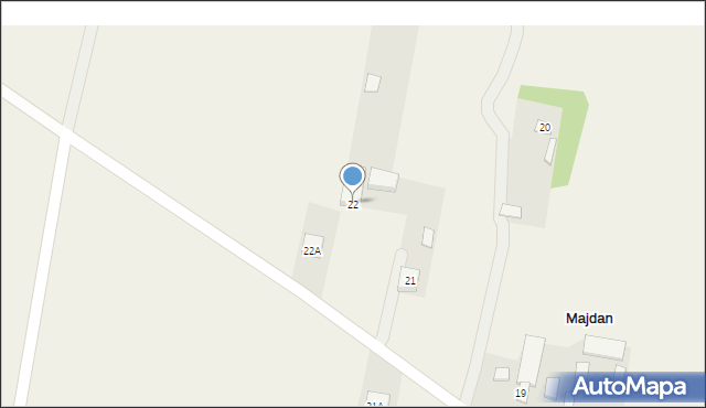 Majdan, Majdan, 22, mapa Majdan