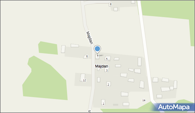 Majdan, Majdan, 7, mapa Majdan