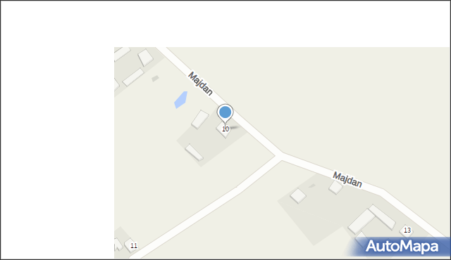 Majdan, Majdan, 10, mapa Majdan