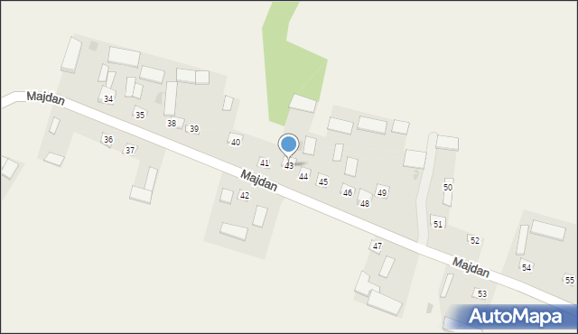 Majdan, Majdan, 43, mapa Majdan