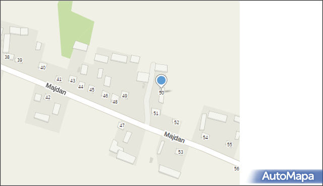 Majdan, Majdan, 50, mapa Majdan