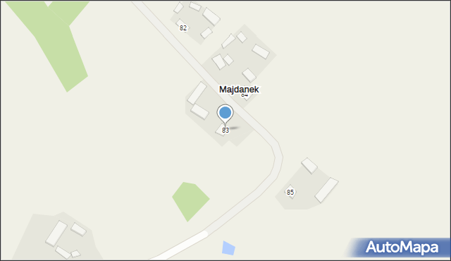 Majdan, Majdan, 83, mapa Majdan