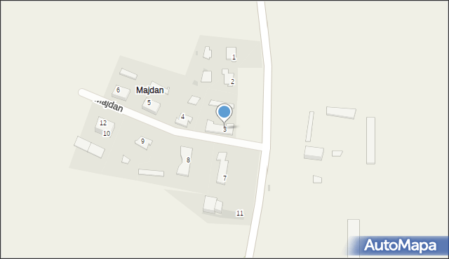 Majdan, Majdan, 3, mapa Majdan