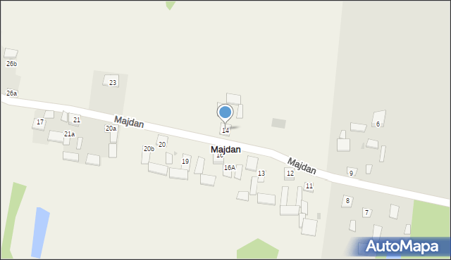 Majdan, Majdan, 14, mapa Majdan