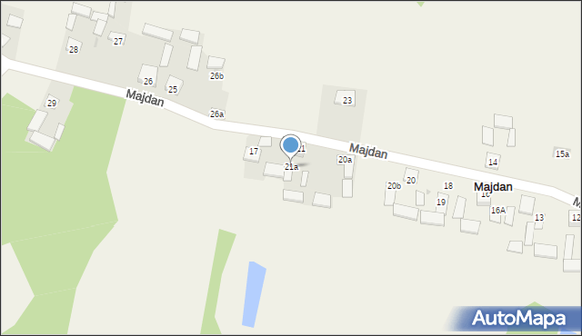 Majdan, Majdan, 21a, mapa Majdan