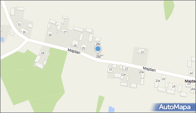 Majdan, Majdan, 26a, mapa Majdan