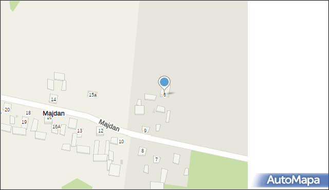Majdan, Majdan, 6, mapa Majdan