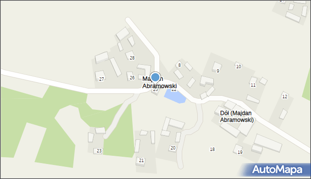 Majdan Abramowski, Majdan Abramowski, 25, mapa Majdan Abramowski