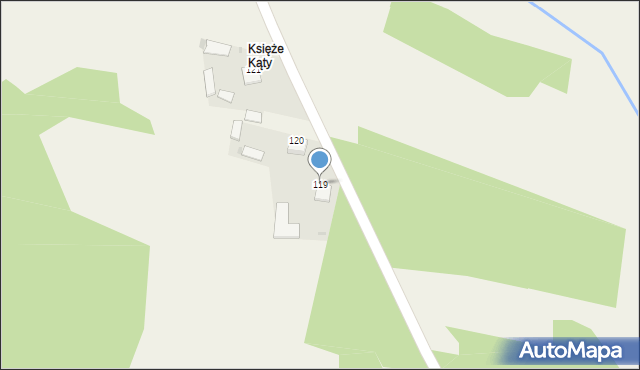Majdan Golczański, Majdan Golczański, 119, mapa Majdan Golczański