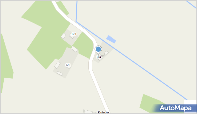 Majdan Golczański, Majdan Golczański, 124, mapa Majdan Golczański