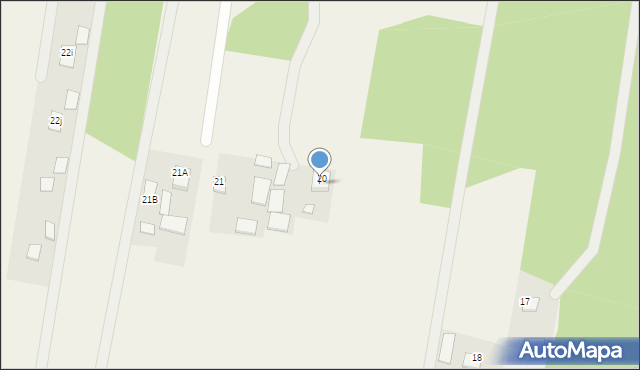 Majdan Golczański, Majdan Golczański, 20a, mapa Majdan Golczański