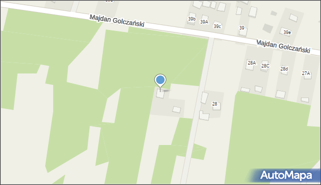 Majdan Golczański, Majdan Golczański, 28e, mapa Majdan Golczański