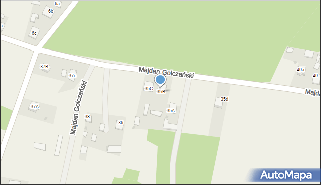 Majdan Golczański, Majdan Golczański, 35B, mapa Majdan Golczański
