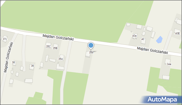 Majdan Golczański, Majdan Golczański, 35d, mapa Majdan Golczański