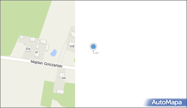 Majdan Golczański, Majdan Golczański, 40F, mapa Majdan Golczański