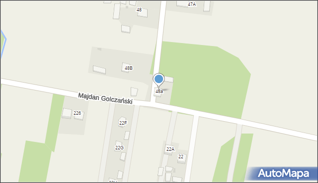 Majdan Golczański, Majdan Golczański, 48a, mapa Majdan Golczański