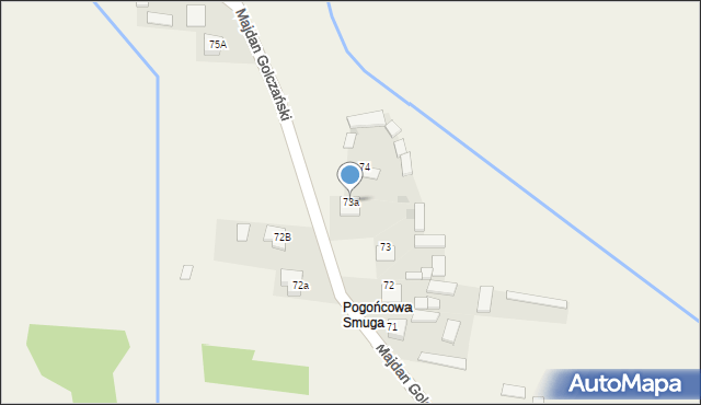 Majdan Golczański, Majdan Golczański, 73a, mapa Majdan Golczański