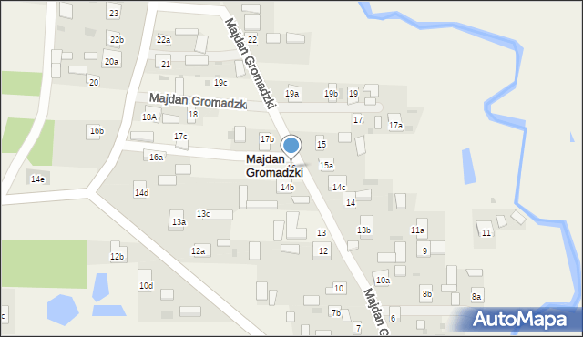 Majdan Gromadzki, Majdan Gromadzki, 16, mapa Majdan Gromadzki