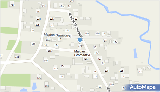 Majdan Gromadzki, Majdan Gromadzki, 17b, mapa Majdan Gromadzki