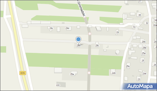 Majdan Gromadzki, Majdan Gromadzki, 28b, mapa Majdan Gromadzki