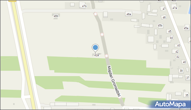 Majdan Gromadzki, Majdan Gromadzki, 41a, mapa Majdan Gromadzki