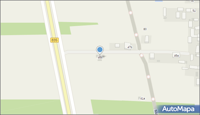 Majdan Gromadzki, Majdan Gromadzki, 46b, mapa Majdan Gromadzki