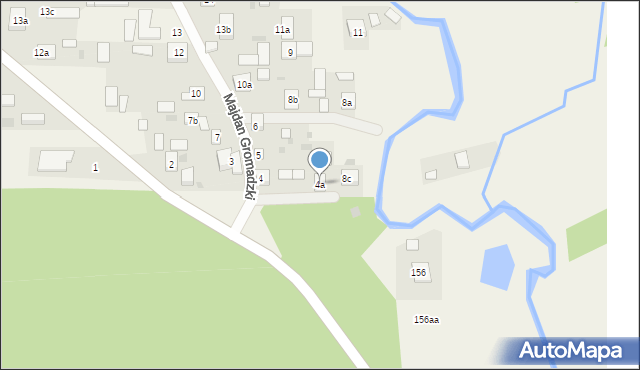 Majdan Gromadzki, Majdan Gromadzki, 4a, mapa Majdan Gromadzki