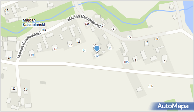 Majdan Kasztelański, Majdan Kasztelański, 12, mapa Majdan Kasztelański