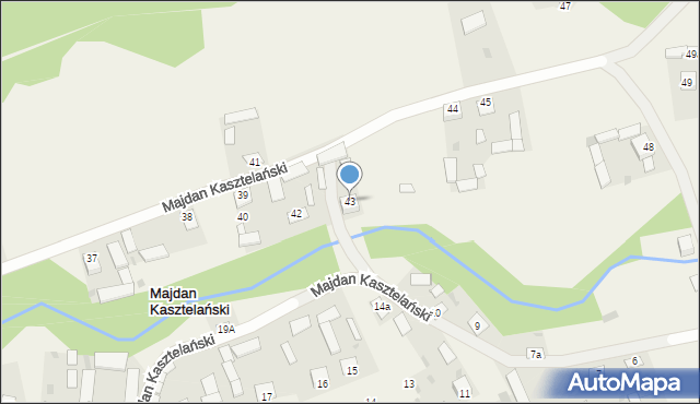 Majdan Kasztelański, Majdan Kasztelański, 43, mapa Majdan Kasztelański