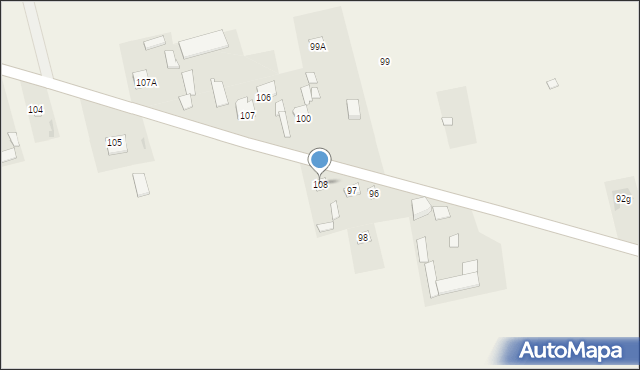 Majdan Krasieniński, Majdan Krasieniński, 108, mapa Majdan Krasieniński