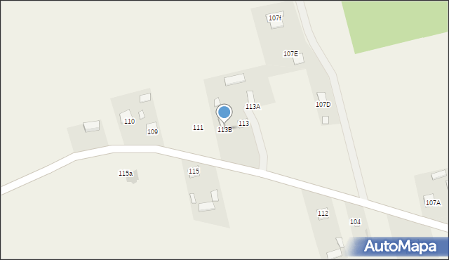 Majdan Krasieniński, Majdan Krasieniński, 113B, mapa Majdan Krasieniński