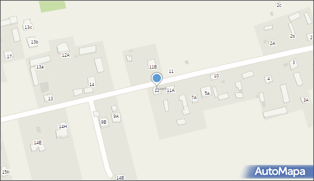 Majdan Krasieniński, Majdan Krasieniński, 12, mapa Majdan Krasieniński