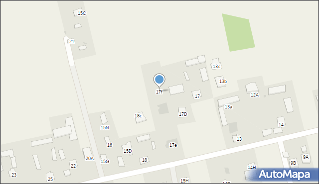 Majdan Krasieniński, Majdan Krasieniński, 17f, mapa Majdan Krasieniński