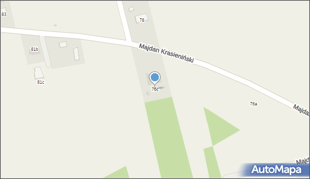Majdan Krasieniński, Majdan Krasieniński, 76c, mapa Majdan Krasieniński