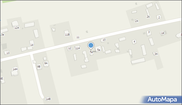 Majdan Krasieniński, Majdan Krasieniński, 7A, mapa Majdan Krasieniński