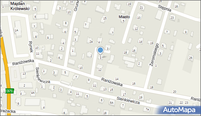 Majdan Królewski, Matejki Jana, 1, mapa Majdan Królewski