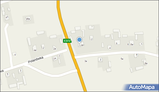 Majdan Krynicki, Majdan Krynicki, 1a, mapa Majdan Krynicki