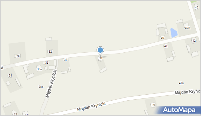 Majdan Krynicki, Majdan Krynicki, 38, mapa Majdan Krynicki