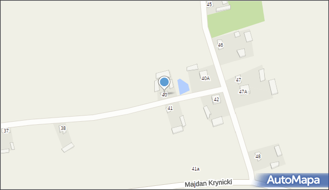 Majdan Krynicki, Majdan Krynicki, 40, mapa Majdan Krynicki