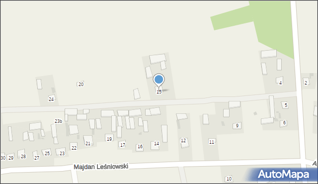Majdan Leśniowski, Majdan Leśniowski, 15, mapa Majdan Leśniowski