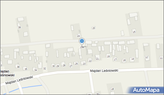Majdan Leśniowski, Majdan Leśniowski, 23b, mapa Majdan Leśniowski
