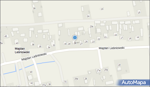 Majdan Leśniowski, Majdan Leśniowski, 28, mapa Majdan Leśniowski